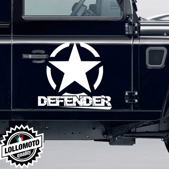 2x Stella Fuoristrada Defender Land Rover Adesive Off Road