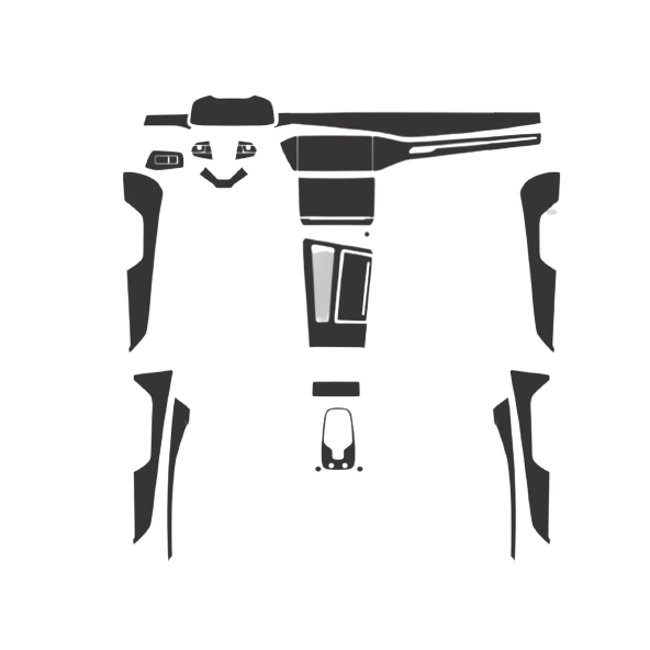 MonkeySkin | Kit Pellicole Adesive Protettive PPF per Interni Auto compatibili con Audi A7 dal 2018 al 2023