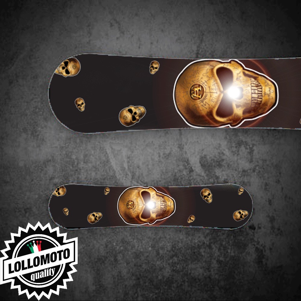 Adesivo Tavola Snowboard Multi Skull Personalizzata Wrapping