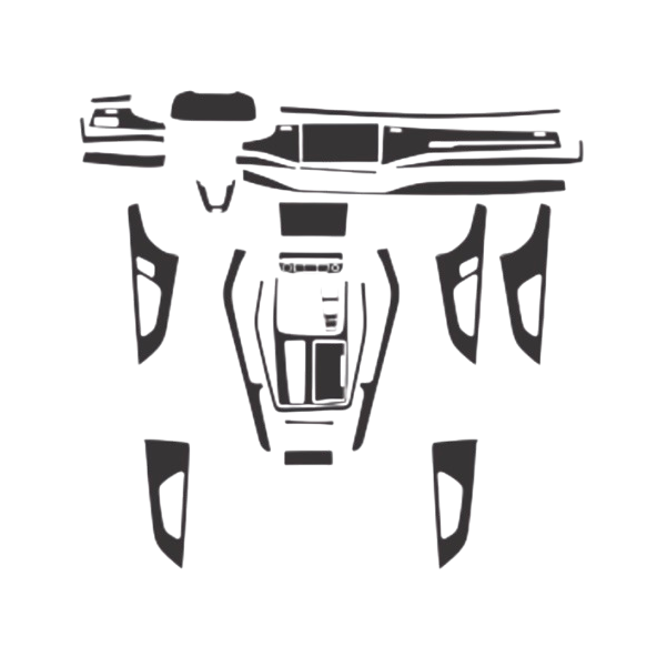 MonkeySkin | Kit Pellicole Adesive Protettive PPF per Interni Auto compatibili con Audi Q7 dal 2021 al 2023
