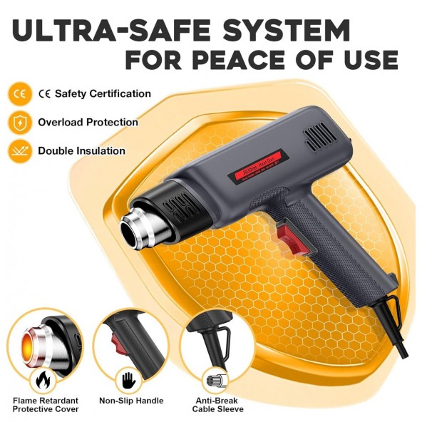 Pistola Termica per Car Wrapping, Oscuramento Vetri e PPF