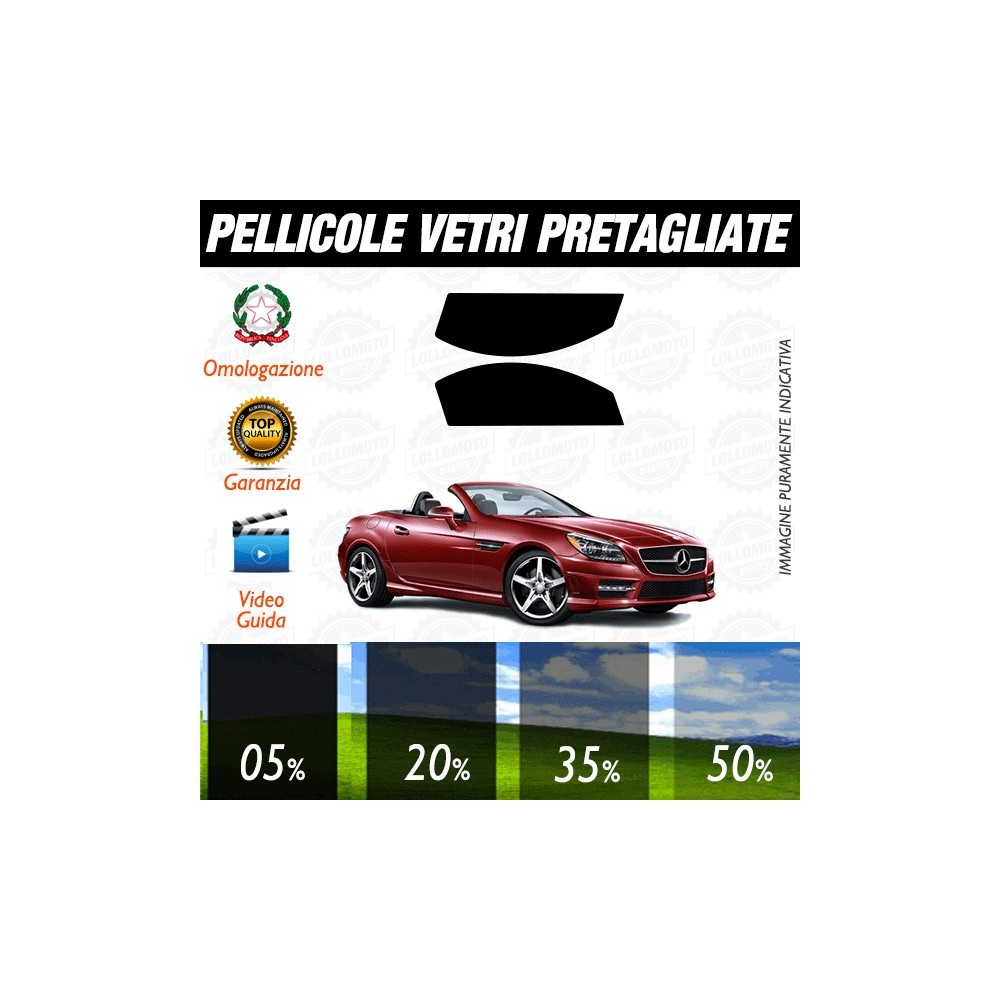 Mercedes Slk Cabrio 350 12-16 Pellicole Oscuramento Vetri