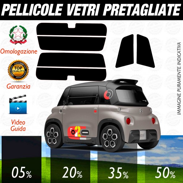 Citroen AMI dal 2020 ad Oggi Pellicole Oscuramento Vetri ANTERIORI per Auto Pre Tagliate a Misura