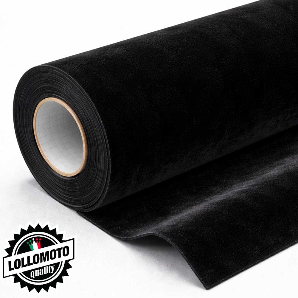 Pellicola Effetto VELLUTO NERO Rivestimento Car Wrapping Adesiva Rivestimento Auto Moto Nautica Interior Design