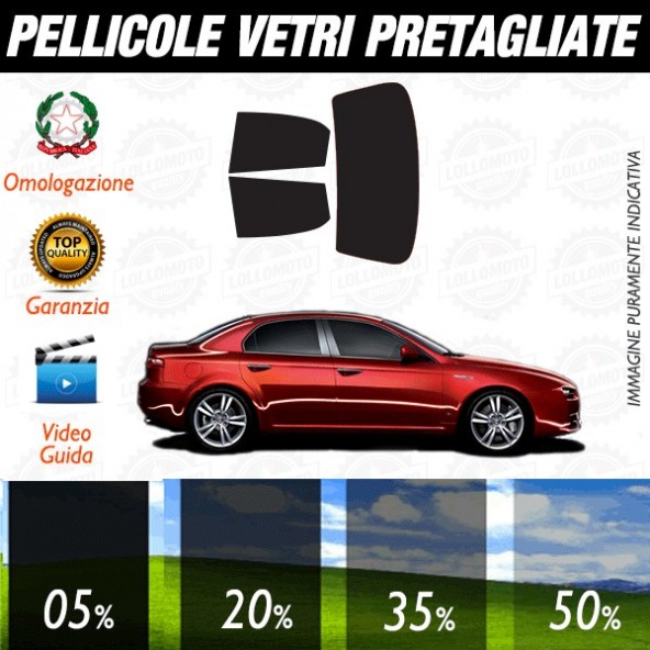pellicole oscuranti vetri peugeot 207 5 porte dal 2006 in poi kit posteriore Tun