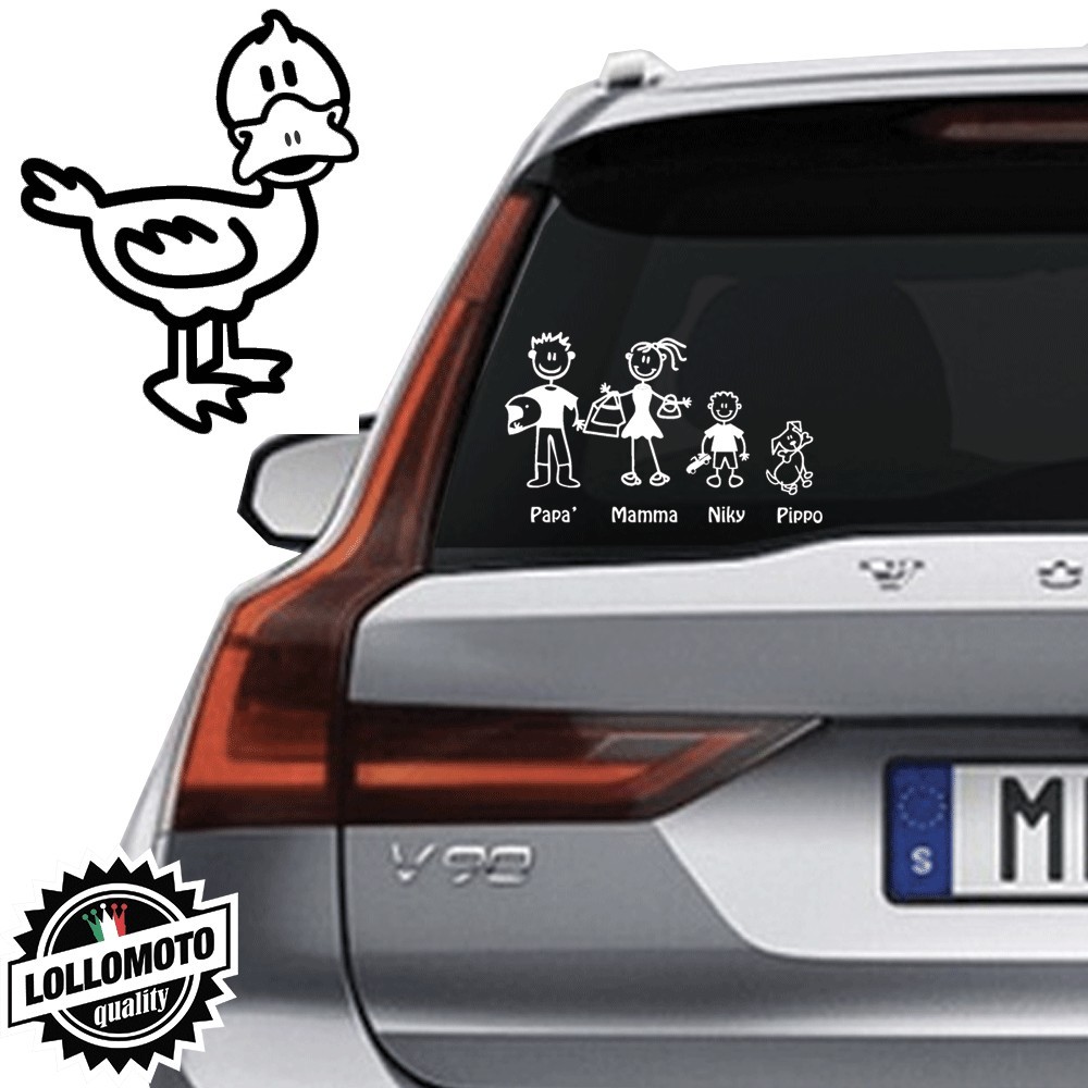 Papera Vetro Auto Famiglia StickersFamily Stickers Family Decal