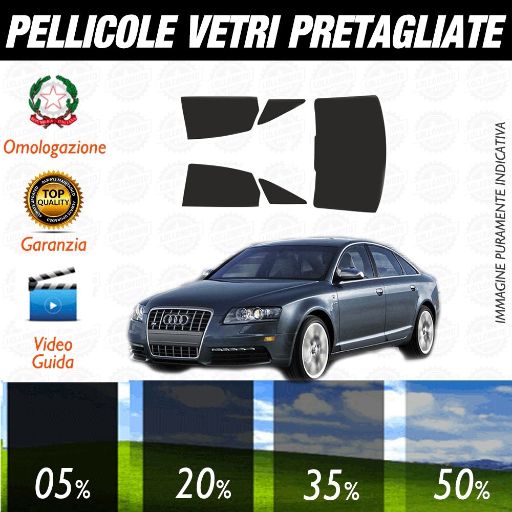 Audi A6 Avant 06-09 Pellicole Oscuramento Vetri Auto Pre