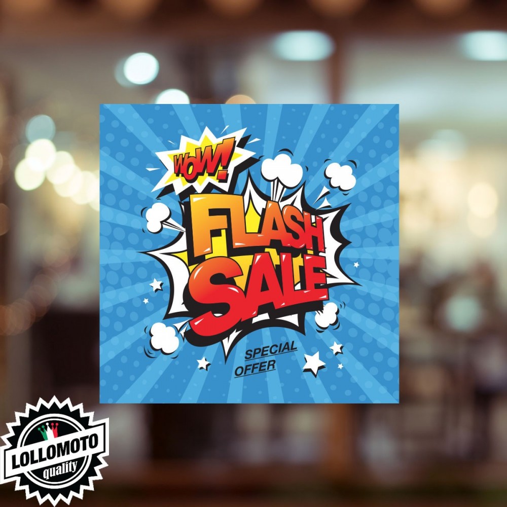 Adesivo Saldi FINAL Vetrofania Summer Sales Allestimento Vetrine Estate Adesivi Stickers Decal