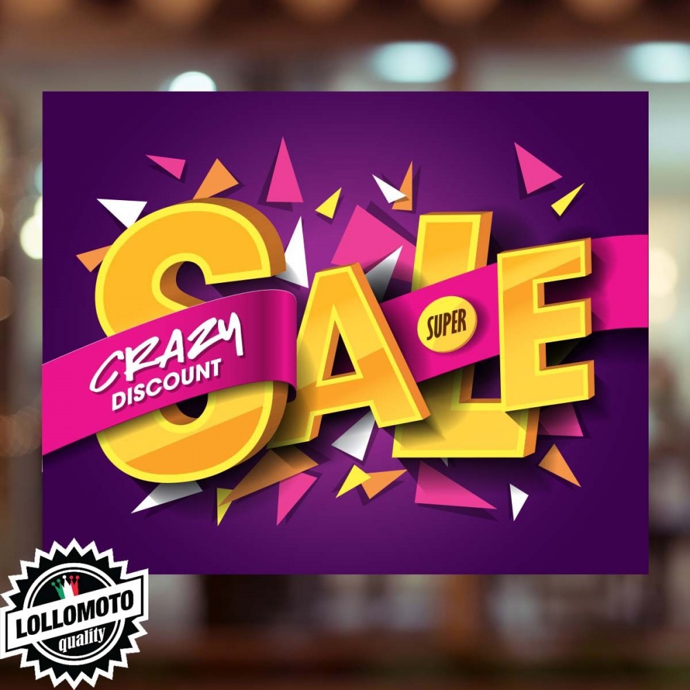 Adesivo Saldi SPECIAL Vetrofania Summer Sales Allestimento Vetrine Estate Adesivi Stickers Decal