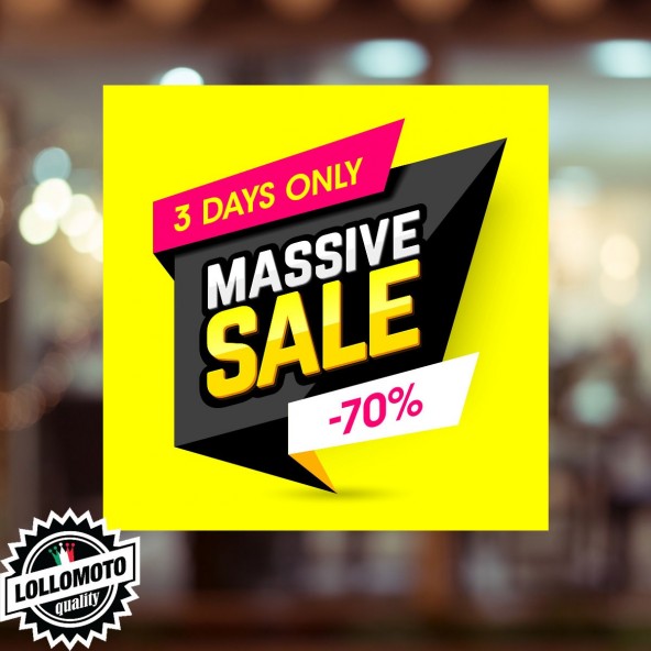 Adesivo Saldi TAKE Vetrofania Summer Sales Allestimento Vetrine Estate Adesivi Stickers Decal