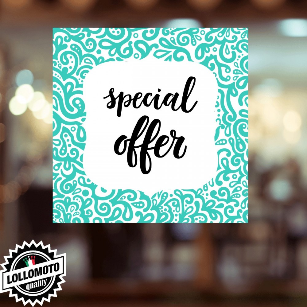 Adesivo Saldi POIS Vetrofania Summer Sales Allestimento Vetrine Estate Adesivi Stickers Decal