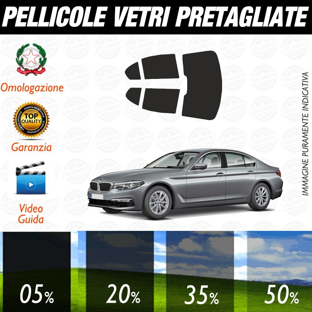 Bmw X4 16-17 Pellicole Oscuramento Vetri Posteriori Auto Pre Tagliate a Misura