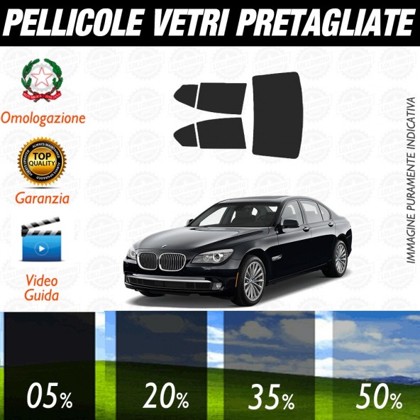 Bmw Serie 5 GT 09-17 Pellicole Oscuramento Vetri Posteriori Auto Pre Tagliate a Misura