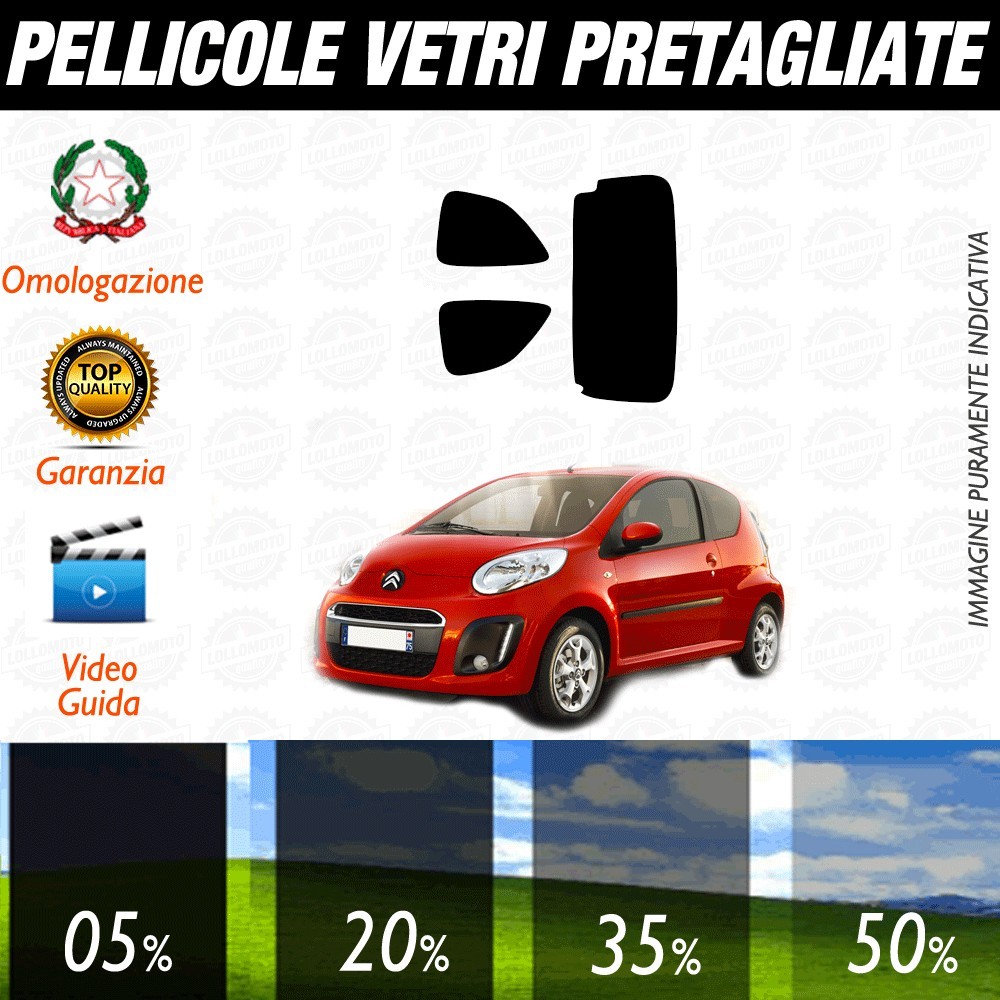 Fiat Tipo WS 5P 16-17 Pellicole Oscuramento Vetri Auto Pre Tagliate a Misura