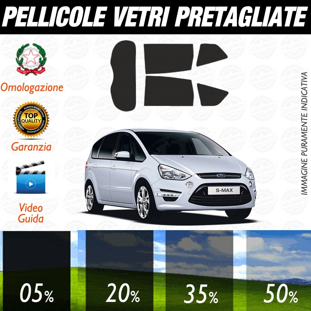 Ford Ka 3P 09-17 Pellicole Oscuramento Vetri Auto Pre Tagliate a Misura