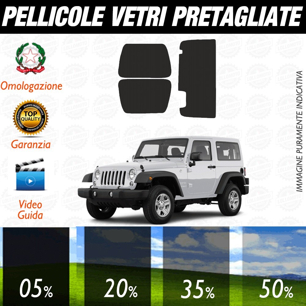 Jeep Cherokee 09-13 Pellicole Oscuramento Vetri Auto Pre Tagliate a Misura
