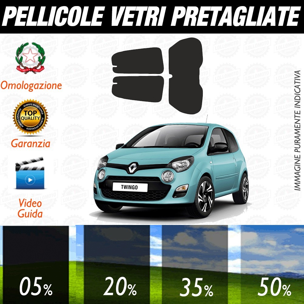 Renault Kadjar 15-17 Pellicole Oscuramento Vetri Auto Pre Tagliate a Misura Posteriore