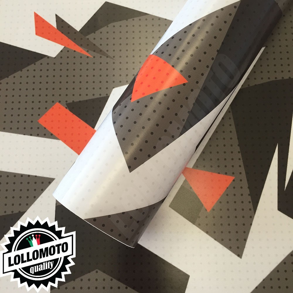 Mimetico Modern Trend Arancione Pellicola Car Wrapping Adesiva