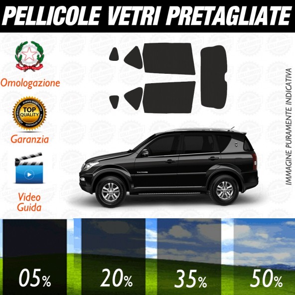 Smart ForFour 15-17 Pellicole Oscuramento Vetri Posteriori Auto Pre Tagliate a Misura