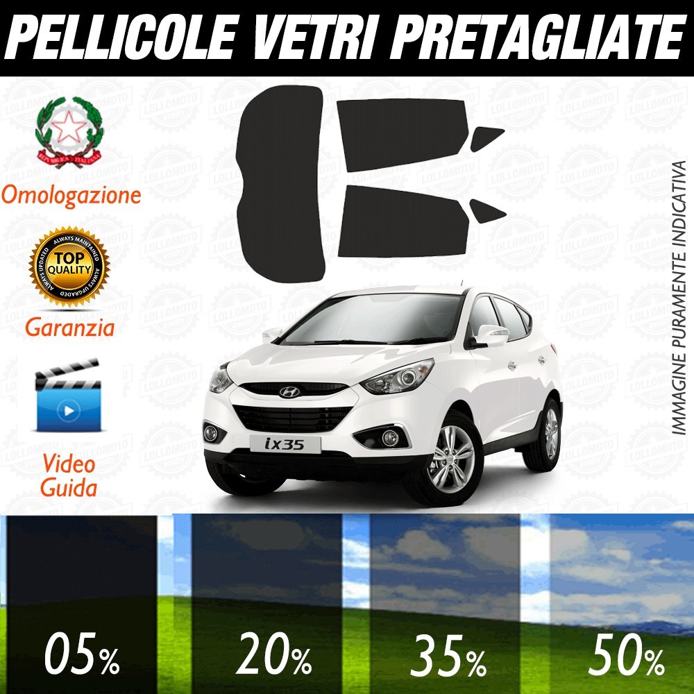 Hyundai Santa Fè Sport 13-16 Pellicole Oscuramento Vetri Auto Pre Tagliate a Misura