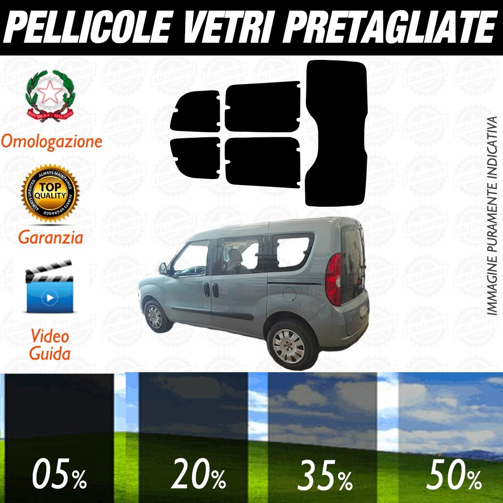 Fiat Idea 03-09 Pellicole Oscuramento Vetri Auto Pre Tagliate a Misura
