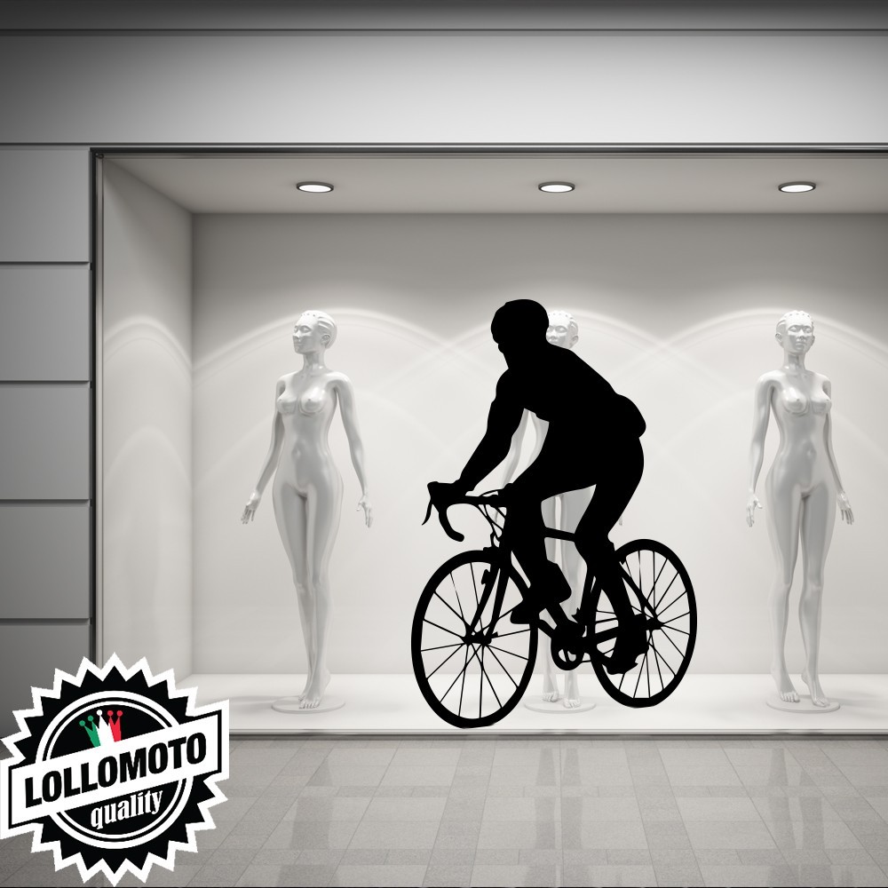 2x Adesivi Saldi Cerchio Decorato Vetrofanie Allestimento Vetrine Stickers Design Decorazioni