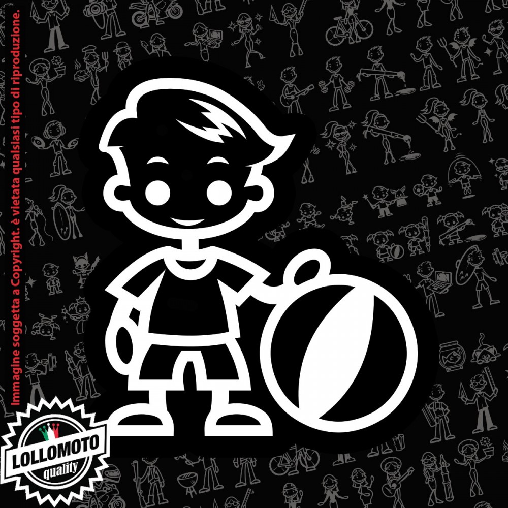 Bambino Ginnastica StickMan© 2.0 Bianchi e Neri Adesivi Famiglia Vetro Auto Stickers Family Stickers Family Decal