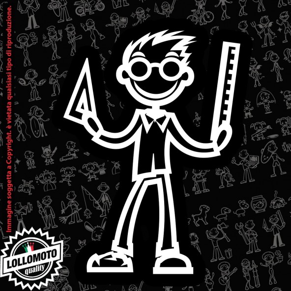 Ragazzo con Tavola Surf StickMan© 2.0 Bianchi e Neri Adesivi Famiglia Vetro Auto Stickers Family Stickers Family Decal