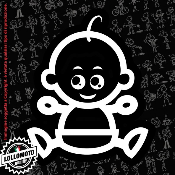 Nonna Cuoca StickMan© 2.0 Bianchi e Neri Adesivi Famiglia Vetro Auto Stickers Family Stickers Family Decal