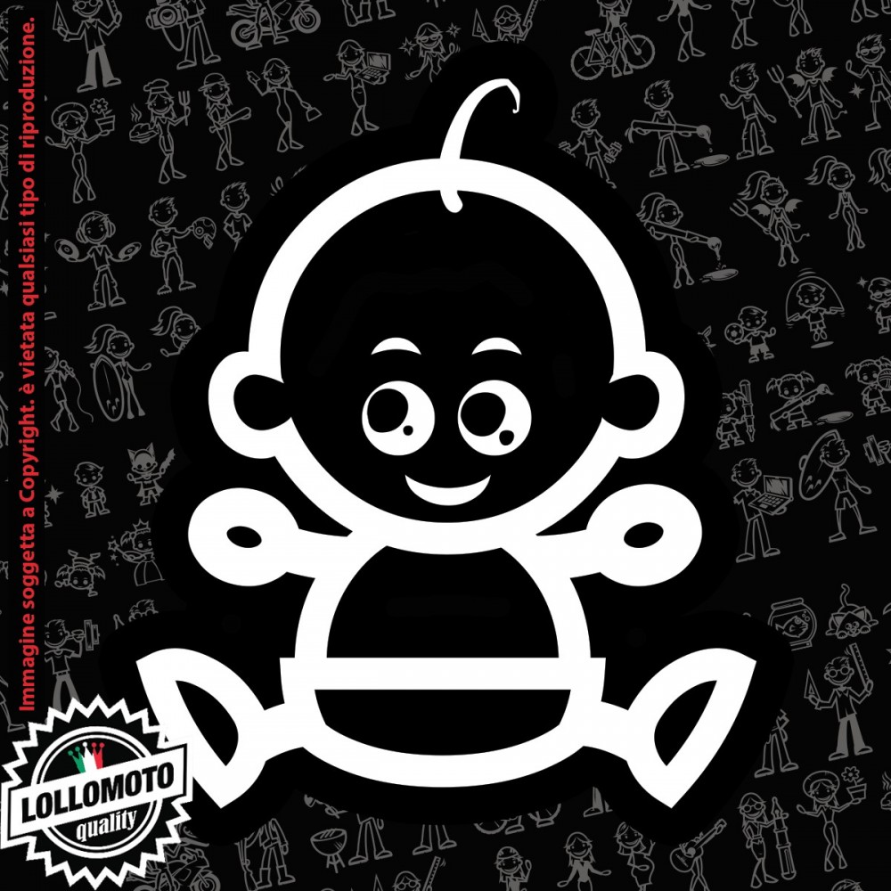 Nonna Cuoca StickMan© 2.0 Bianchi e Neri Adesivi Famiglia Vetro Auto Stickers Family Stickers Family Decal