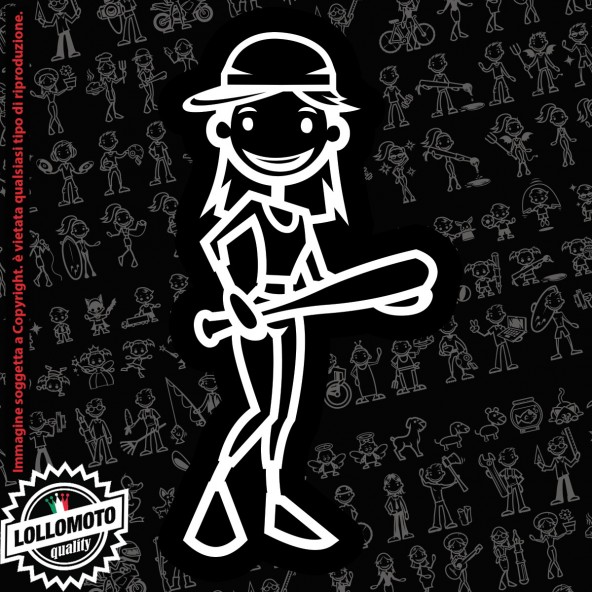 Mamma Incinta StickMan© 2.0 Bianchi e Neri Adesivi Famiglia Vetro Auto Stickers Family Stickers Family Decal