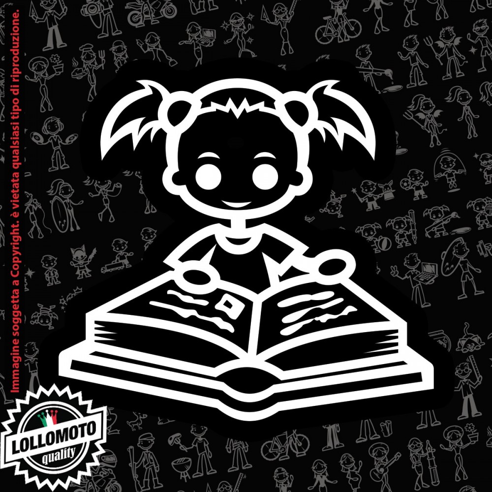 Bambina Angelo StickMan© 2.0 Bianchi e Neri Adesivi Famiglia Vetro Auto Stickers Family Stickers Family Decal