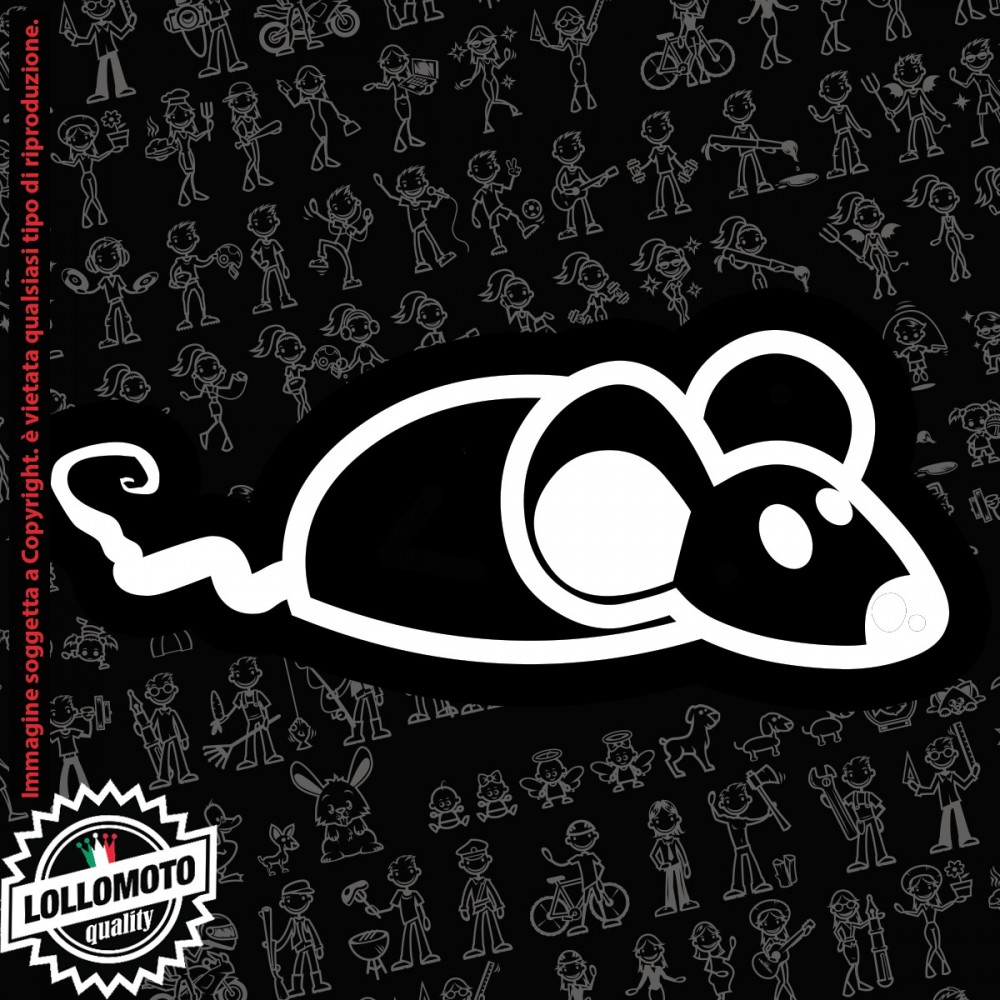 Maialino StickMan© 2.0 Bianchi e Neri Adesivi Famiglia Vetro Auto Stickers Family Stickers Family Decal