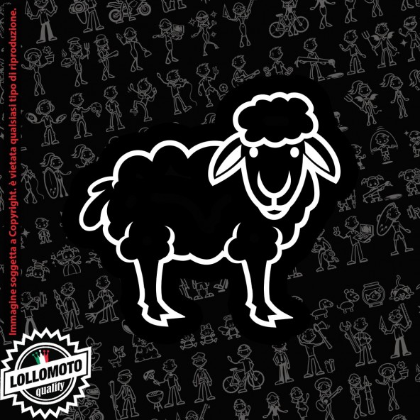 Topolino StickMan© 2.0 Bianchi e Neri Adesivi Famiglia Vetro Auto Stickers Family Stickers Family Decal