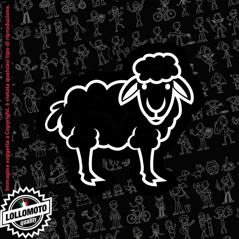 Topolino StickMan© 2.0 Bianchi e Neri Adesivi Famiglia Vetro Auto Stickers Family Stickers Family Decal
