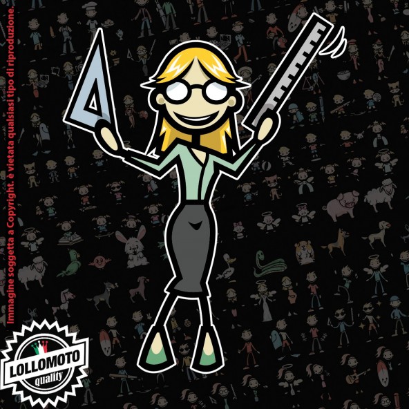 Mamma Giardiniera StickMan© 2.0 Colorati Adesivi Famiglia Vetro Auto Stickers Family Stickers Family Decal