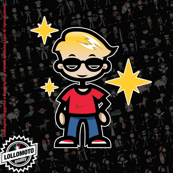 Bambino Cool StickMan© 2.0 Colorati Adesivi Famiglia Vetro Auto Stickers Family Stickers Family Decal