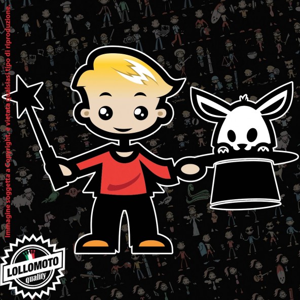Adesivi Famiglia Lollomoto Stickman 2.0 Colorati – 4 Personaggi Personalizzabili Per Auto, Moto, Camper