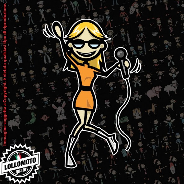 Mamma Cantange StickMan© 2.0 Colorati Adesivi Famiglia Vetro Auto Stickers Family Stickers Family Decal