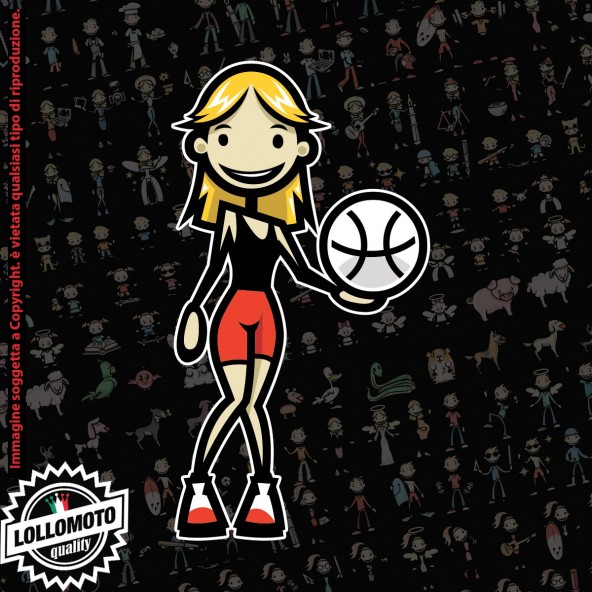 Mamma Pallavolo StickMan© 2.0 Colorati Adesivi Famiglia Vetro Auto Stickers Family Stickers Family Decal