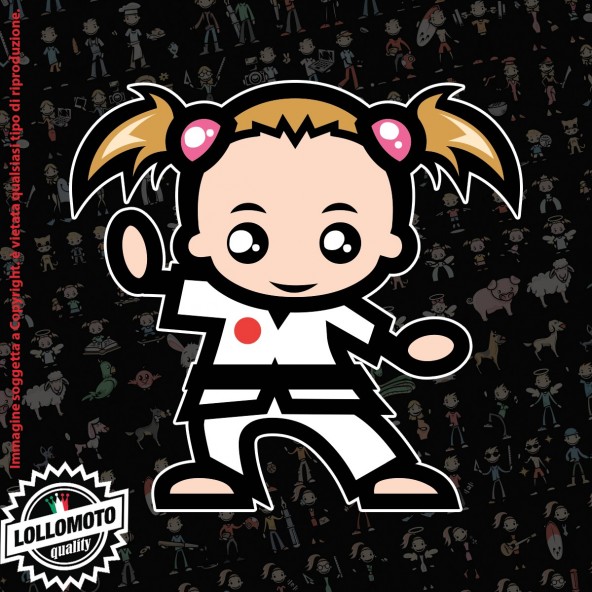 Bambina con Palla StickMan© 2.0 Colorati Adesivi Famiglia Vetro Auto Stickers Family Stickers Family Decal