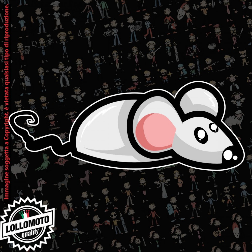 Topolino StickMan© 2.0 Colorati Adesivi Famiglia Vetro Auto Stickers Family Stickers Family Decal