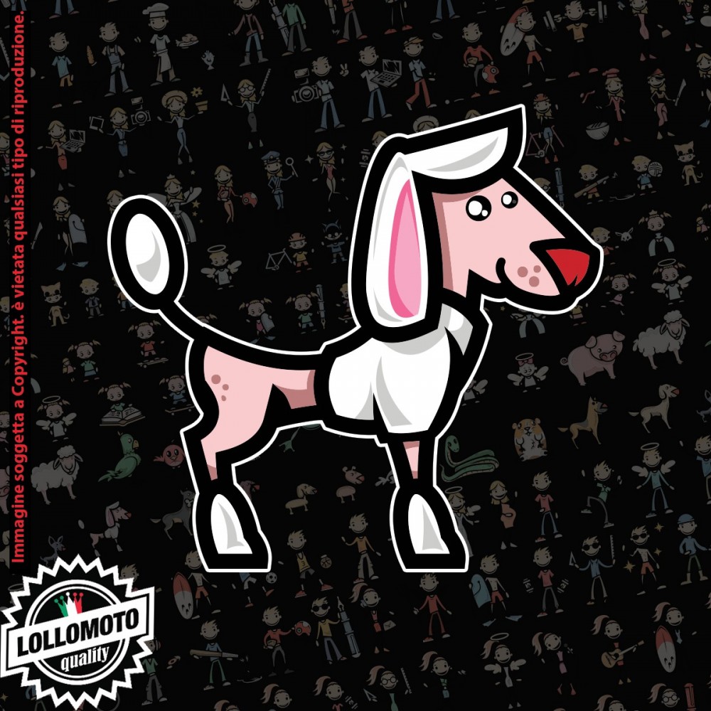 Cane Barbone Nano StickMan© 2.0 Colorati Adesivi Famiglia Vetro Auto Stickers Family Stickers Family Decal