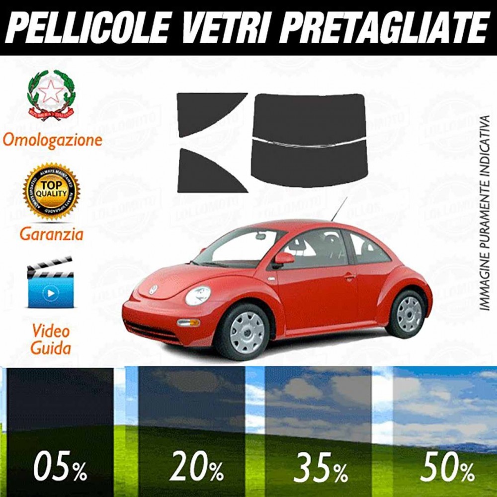 Volkswagen Beatle Coupè 98-11 Pellicole Oscuramento Vetri Auto