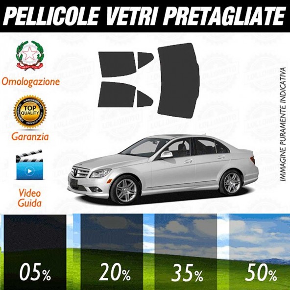 Mercedes C Coupé 08-13 Pellicole Oscuramento Vetri Auto Pre