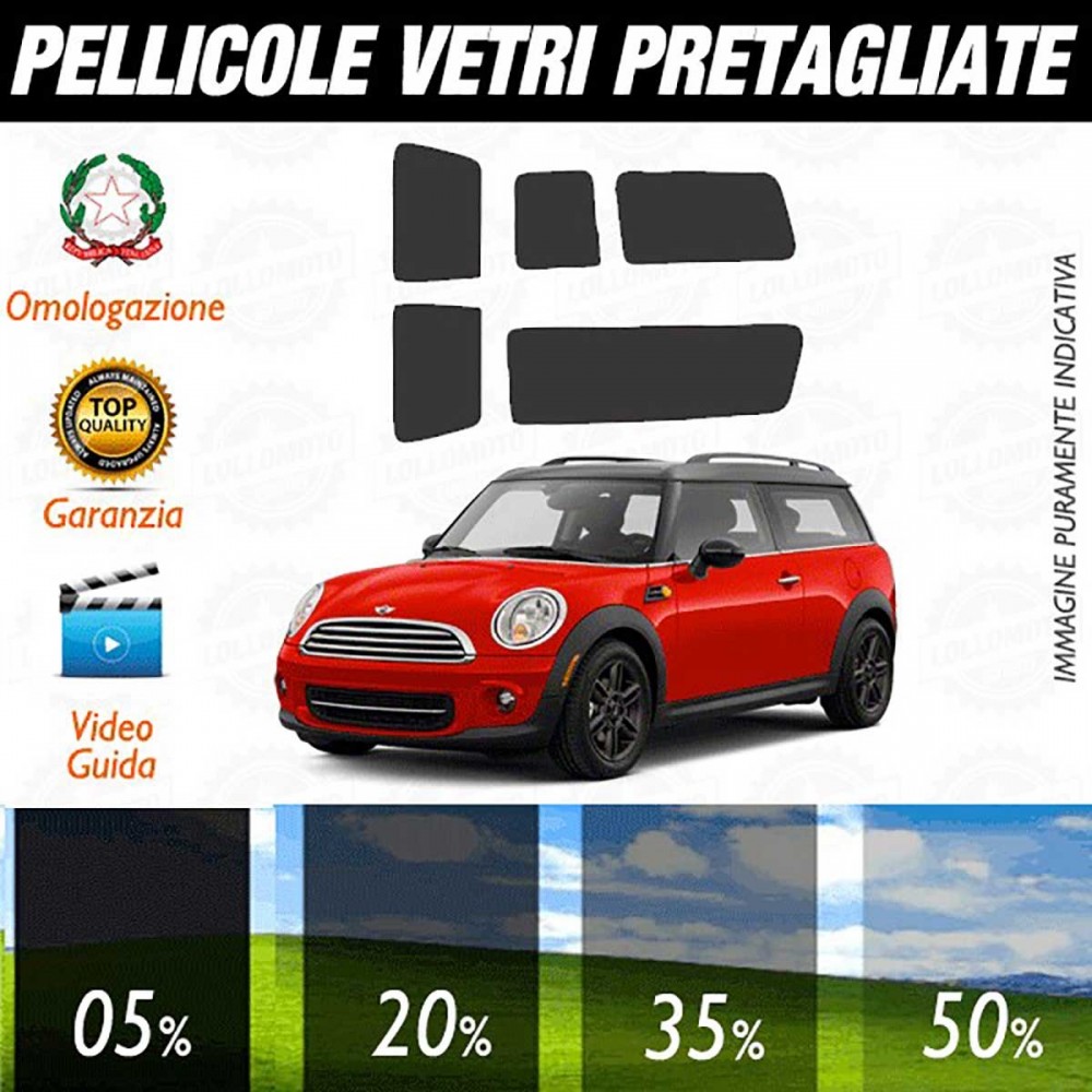 Mini Cooper Clubman 08-15 Pellicole Oscuramento Vetri Auto Pre