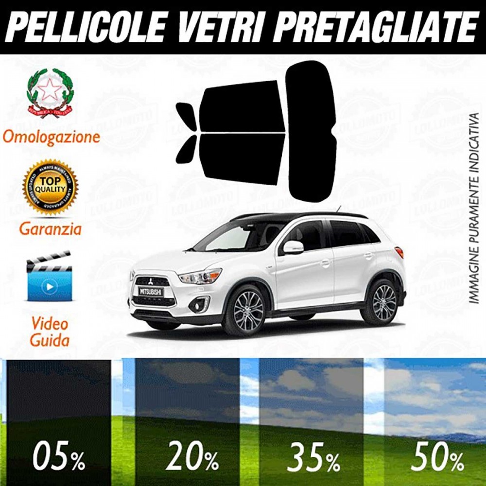 Mitsubishi Asx 10-16 Pellicole Oscuramento Vetri Auto Pre