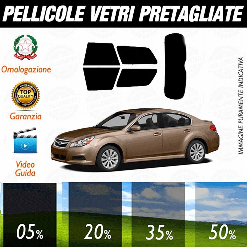 Subaru Legacy Sedan 10-14 Pellicole Oscuramento Vetri Auto Pre