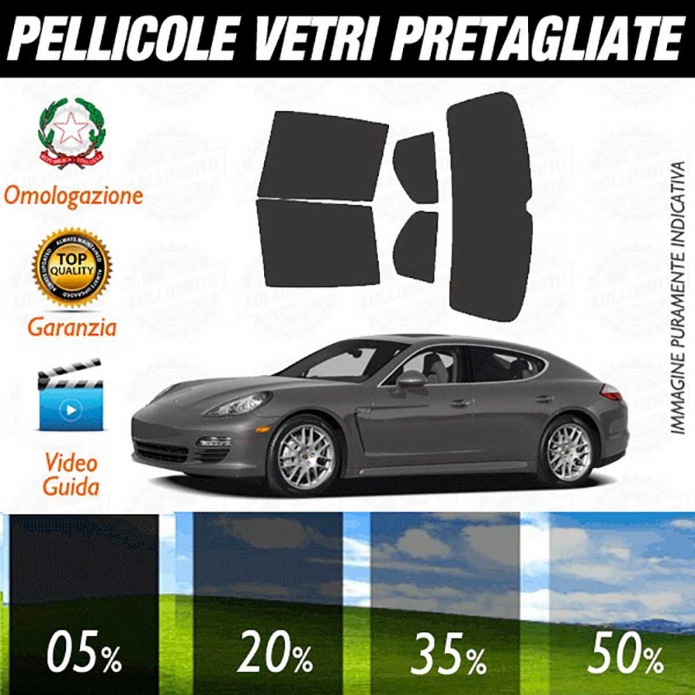 Porsche Panamera 10-11 Pellicole Oscuramento Vetri Auto Pre