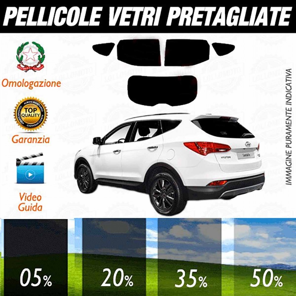Hyundai Santa Fè Sport 13-16 Pellicole Oscuramento Vetri Auto